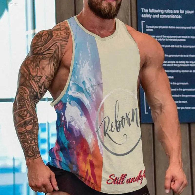 Men’s sleeveless shirt.