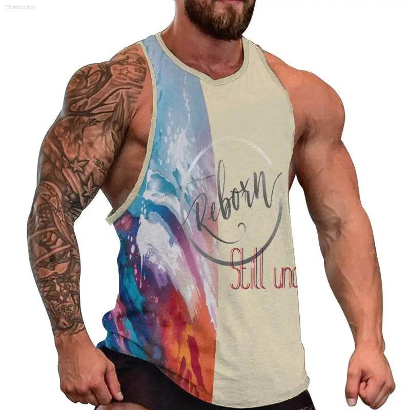 Sleeveless athletic shirt.