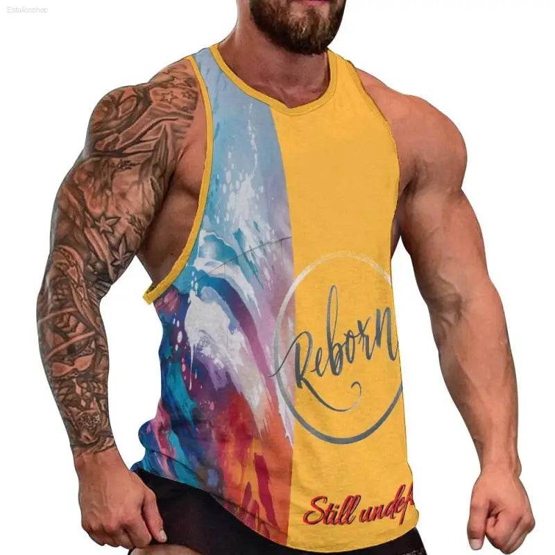 Colorful men’s tank top.