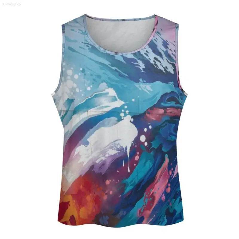 Men's Colorful Gym Tank Top Shirt - Estalios
