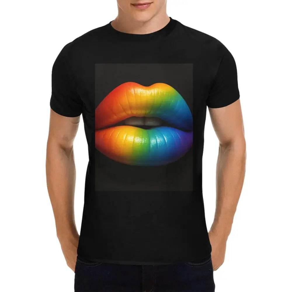 Men's Heavy Cotton T-Shirt with Front Print - Made in USA - Estalios