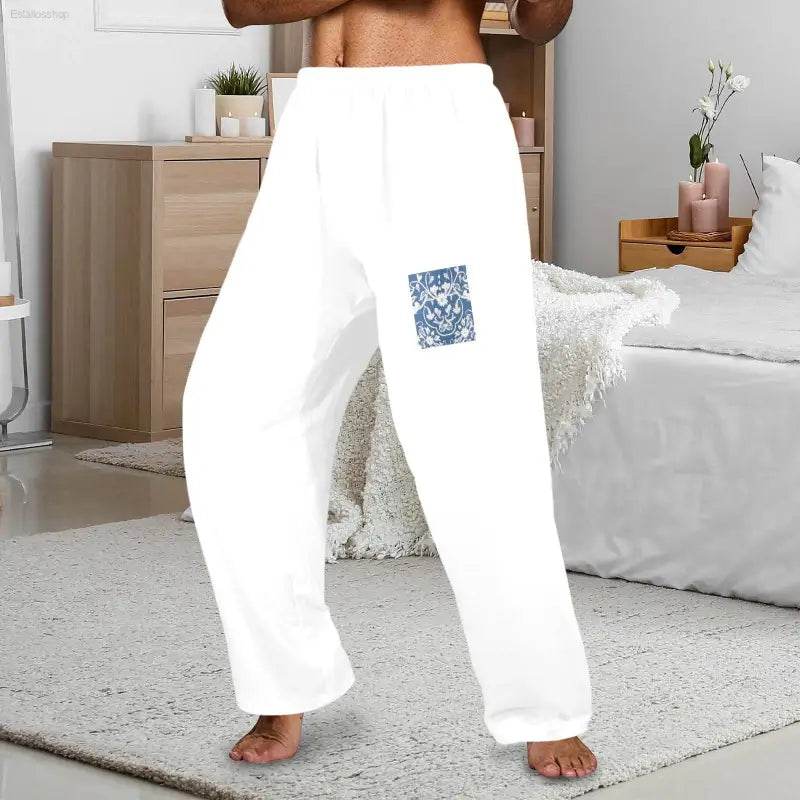 Men's Pajama Trousers without Pockets Made In USA Ships to USA Only - Estalios