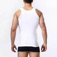 Men's Pure Cotton Vest Tank Top Set for Comfort Fitness - Estalios