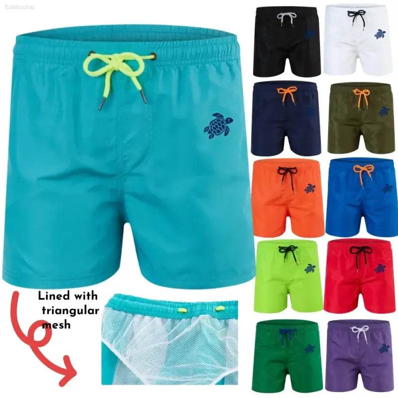 Men's Quick Dry Beach Board Shorts for Summer Fun - Estalios