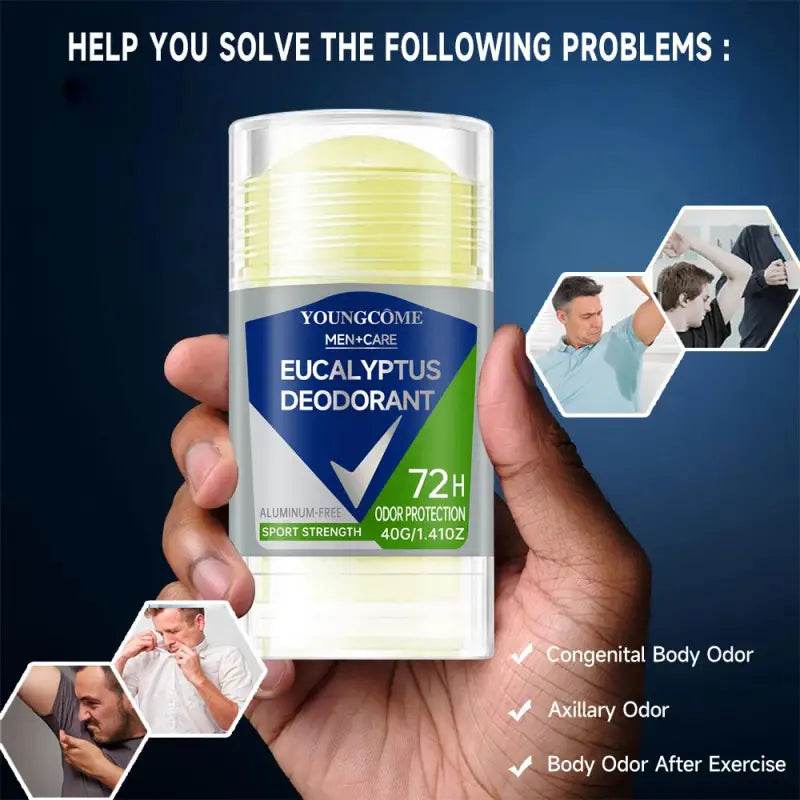 Advanced Men's Roll-On Deodorant - Long-Lasting Odor Protection & Fast-Dry Formula for All-Day Freshness - Estalios