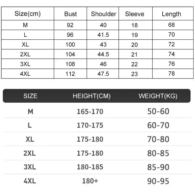 Clothing size chart for Men’s Soccer Running Shirts & Jerseys in jersey sportswear mens