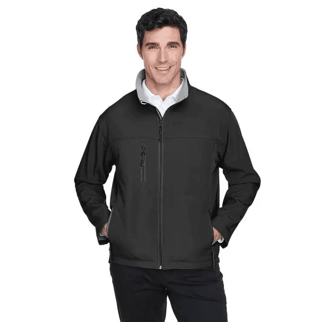 Men's Soft Shell Jacket - CHARCOAL - S for All-Weather Comfort - Estalios