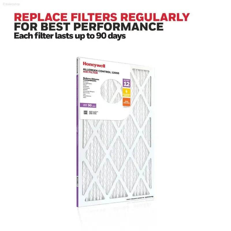 MERV 12 Pleated Air Filter 20x20x1 for Odor Control - Estalios