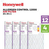 MERV 12 Pleated HVAC Air Filter 20x30x1 4 Pack Allergy Control - Estalios