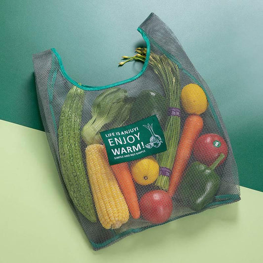 Mesh Produce Bag: Fresh, Stylish & Eco-Friendly Veggie Essential - Estalios