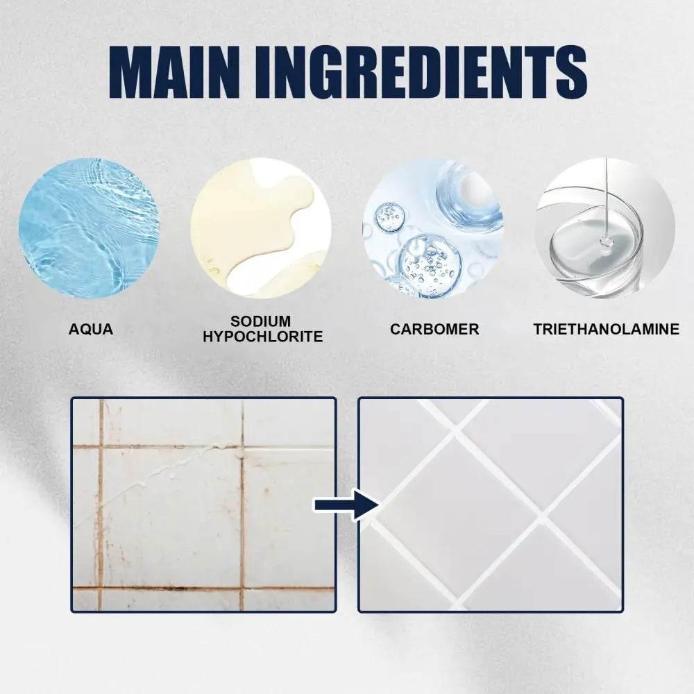 Mildew Remover Gel Multi-functional Wall Tile Bathroom Cleaner - Estalios