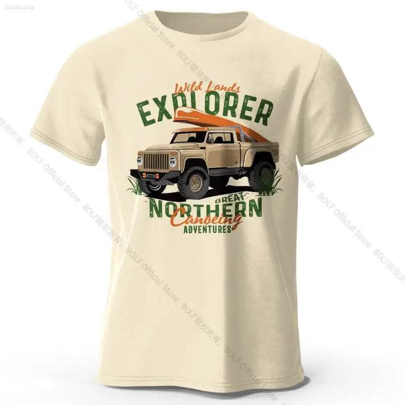 Military Off-Road Unisex WWII Jeep Graphic T-Shirt 100% Cotton - Estalios