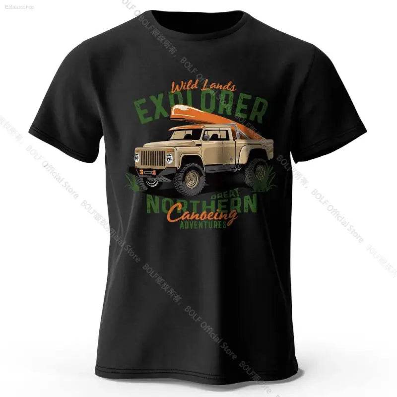 Military Off-Road Unisex WWII Jeep Graphic T-Shirt 100% Cotton - Estalios