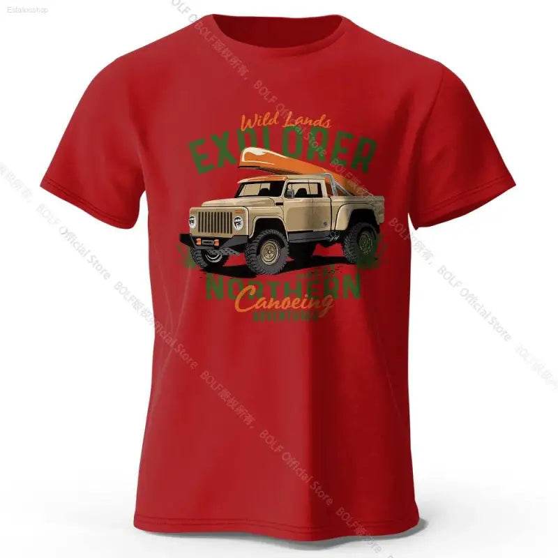 Military Off-Road Unisex WWII Jeep Graphic T-Shirt 100% Cotton - Estalios