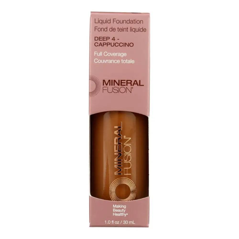 Mineral Fusion Mkup Liquid Foundation Deep4 for Flawless Skin - Estalios