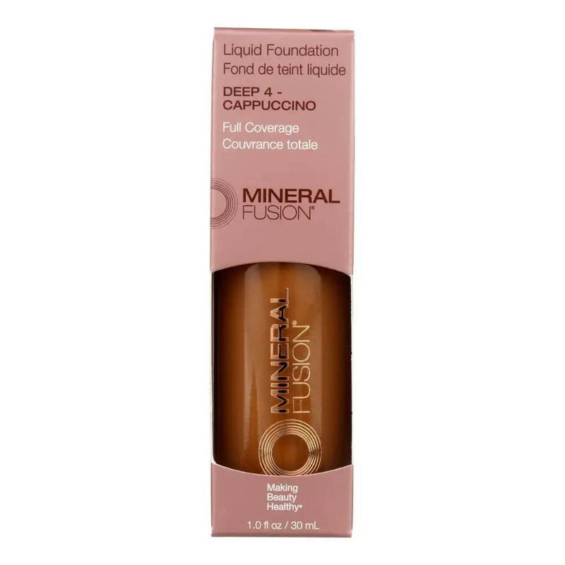Mineral Fusion Mkup Liquid Foundation Deep4 for Flawless Skin - Estalios