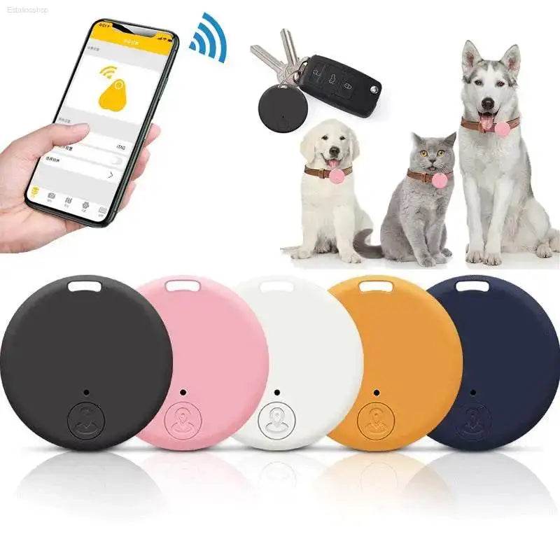 Colorful pet tracking devices.