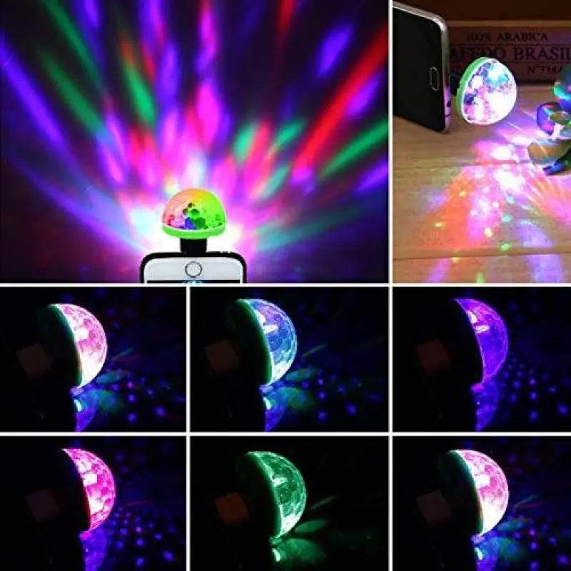 Mini USB Disco Light with Sound Activation for Parties - Estalios