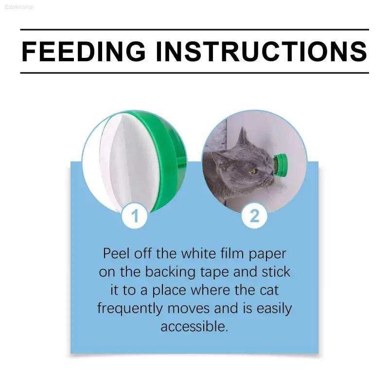 Mint-Flavored Rotating Cat Ball Toy Chew Toy for Dental Care - Estalios