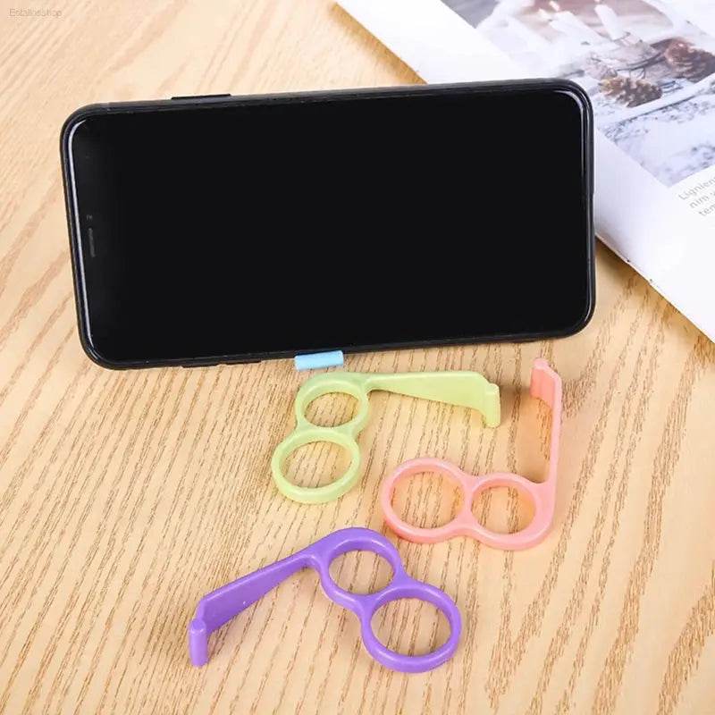 Mobile Phone Grip Holder Finger Ring Support Plastic Cellphone Handheld Bracket Desktop Mount Stand Bracket for Iphone Sumsung - Estalios