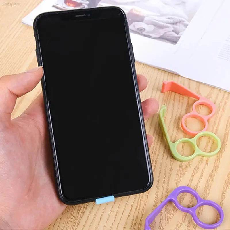 Mobile Phone Grip Holder Finger Ring Support Plastic Cellphone Handheld Bracket Desktop Mount Stand Bracket for Iphone Sumsung - Estalios