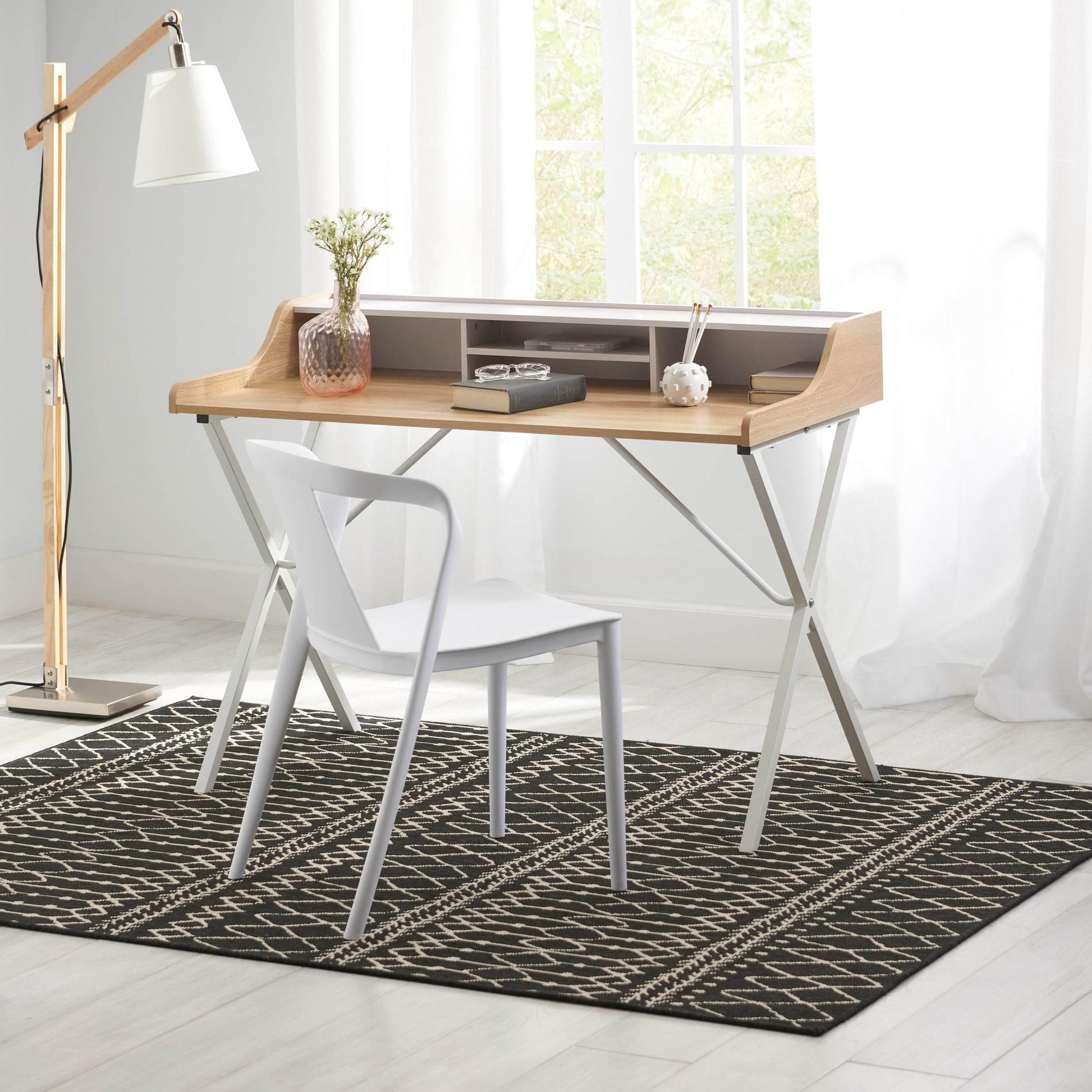 X Marks the Spot: The White and Wood Wonder Desk! - Estalios