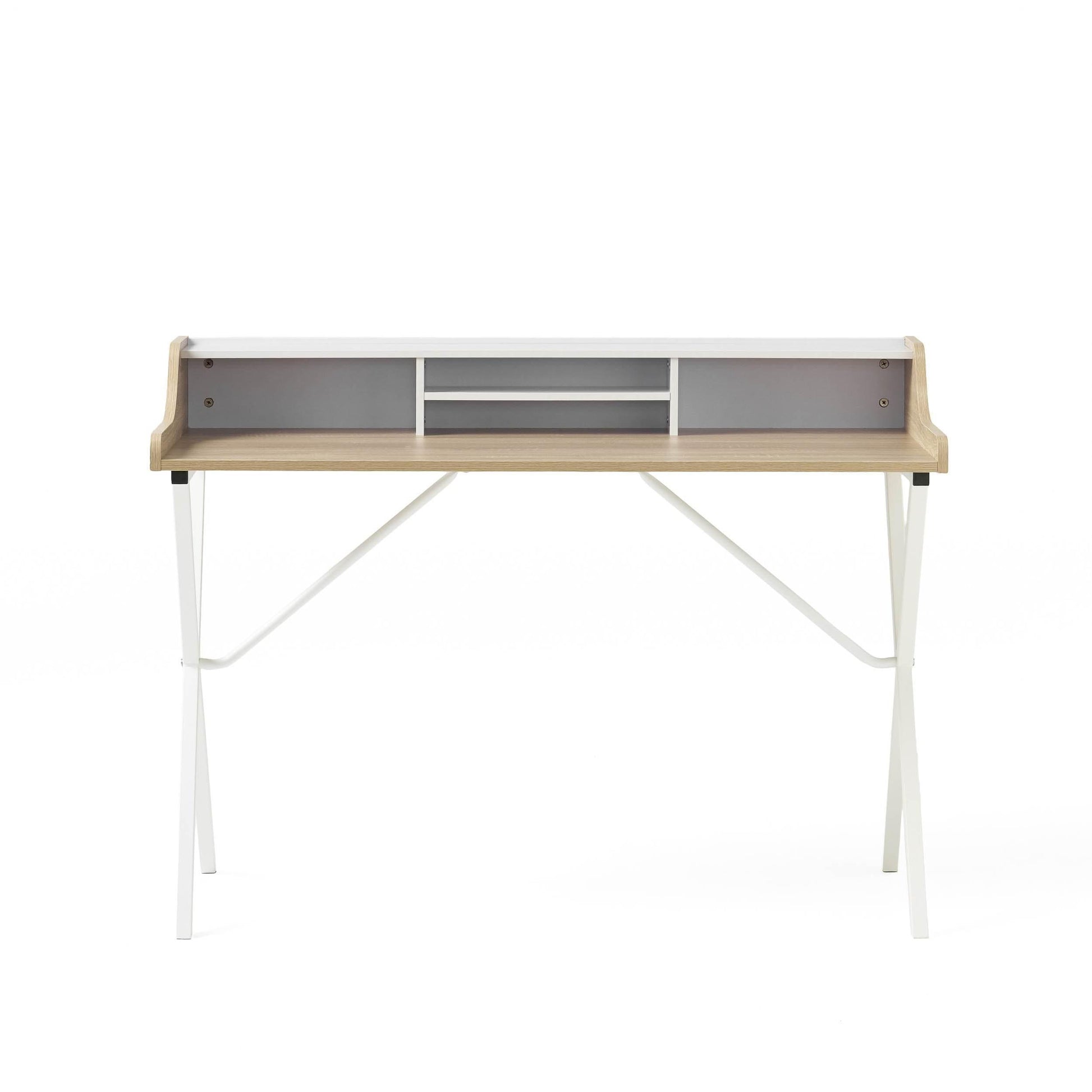 X Marks the Spot: The White and Wood Wonder Desk! - Estalios