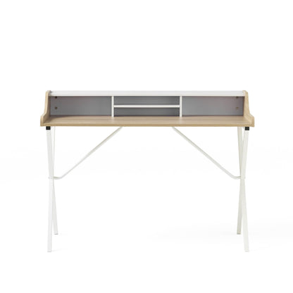 X Marks the Spot: The White and Wood Wonder Desk! - Estalios