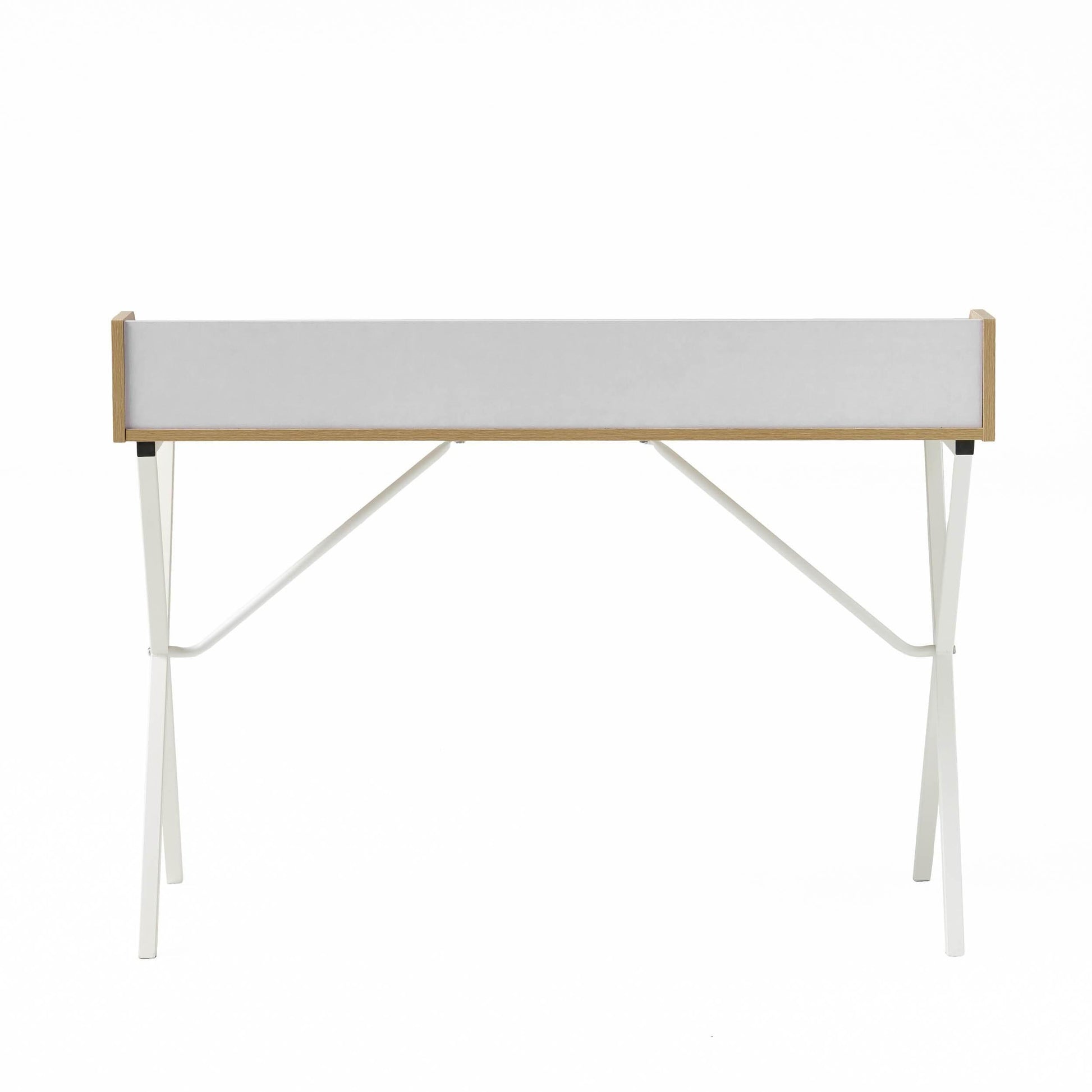 X Marks the Spot: The White and Wood Wonder Desk! - Estalios