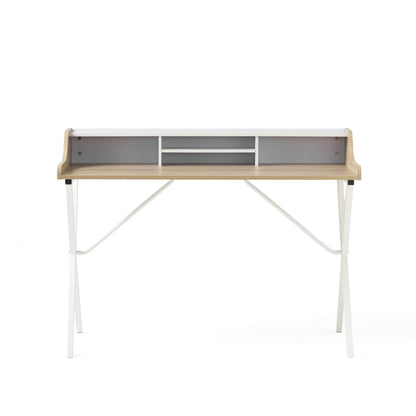 X Marks the Spot: The White and Wood Wonder Desk! - Estalios