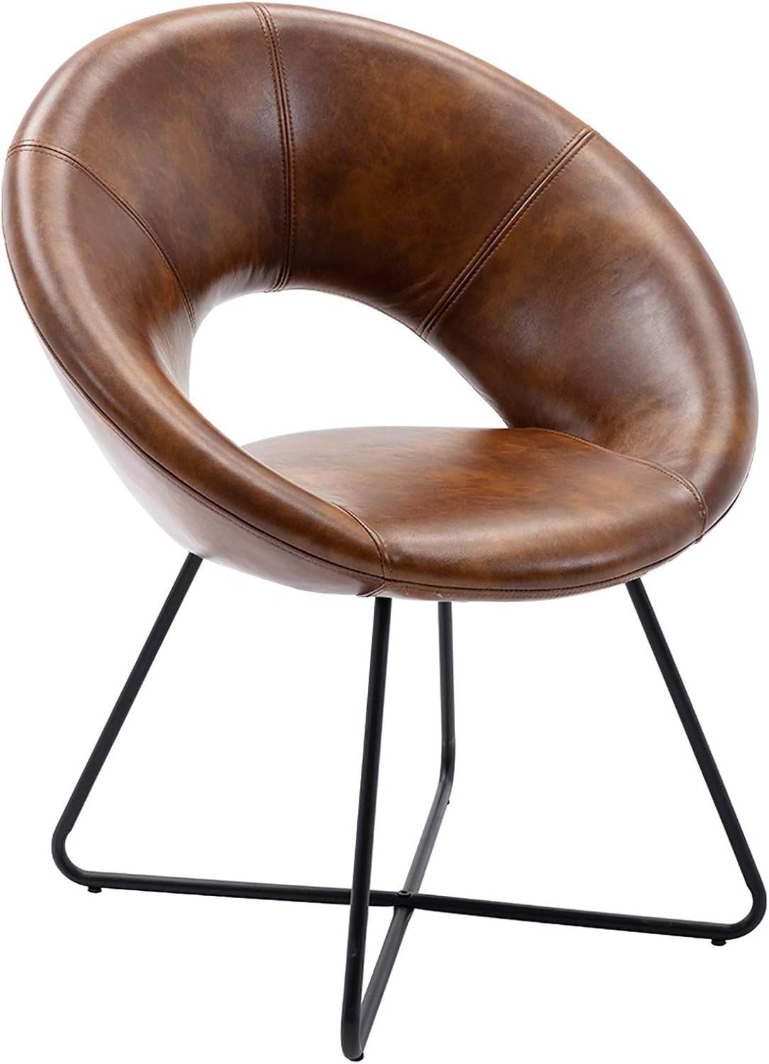 Modern Velvet Accent Chair with Gold Frame - Comfy Lounge Seat - Estalios