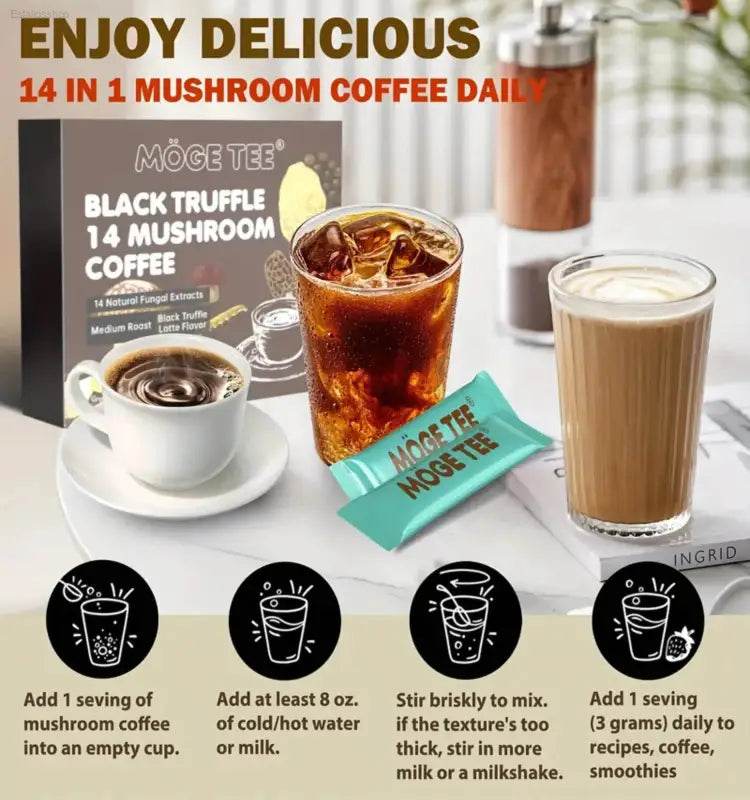 Möge Tee Black Truffle Mushroom Coffee: Unleash the Flavor! Möge Tee Black Truffle Mushroom Coffee is the Ultimate Fusion of Gourmet Indulgence - Estalios