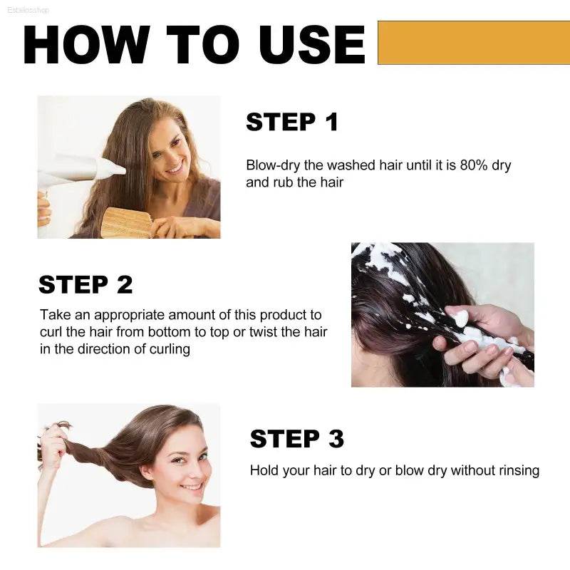Moisturize Styling Elastin Cream for Curls and Shine - Estalios