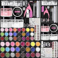 Morovan Professional Acrylic Nail Kit with Complete DIY Glitter Extensions for Beginners and Nail Enthusiasts