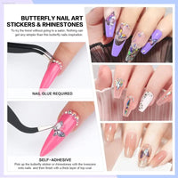 Morovan Professional Acrylic Nail Kit - Complete DIY Glitter Nail Extension Set for Beginners