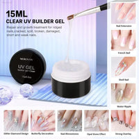 Morovan Professional Acrylic Nail Kit - Complete DIY Glitter Nail Extension Set for Beginners