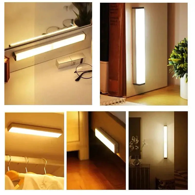 Rectangular LED light fixtures available at Motion Light Deals for brightening up spaces