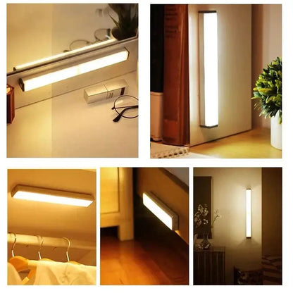 Rectangular LED light fixtures available at Motion Light Deals for brightening up spaces