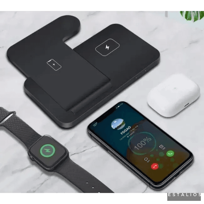 Multi-Device Wireless Charging Stand for Fast Charging - Estalios