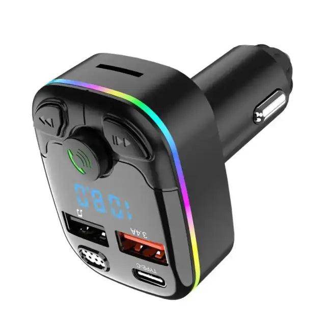 Rev Up Your Drive with RGB Multi-Port Car Charger - Estalios