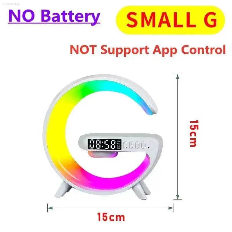 Multifunction 4 In 1 Wireless Charger Pad Stand Speaker RGB Night Light - Estalios
