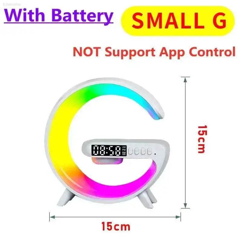 Multifunction 4 In 1 Wireless Charger Pad Stand Speaker RGB Night Light - Estalios