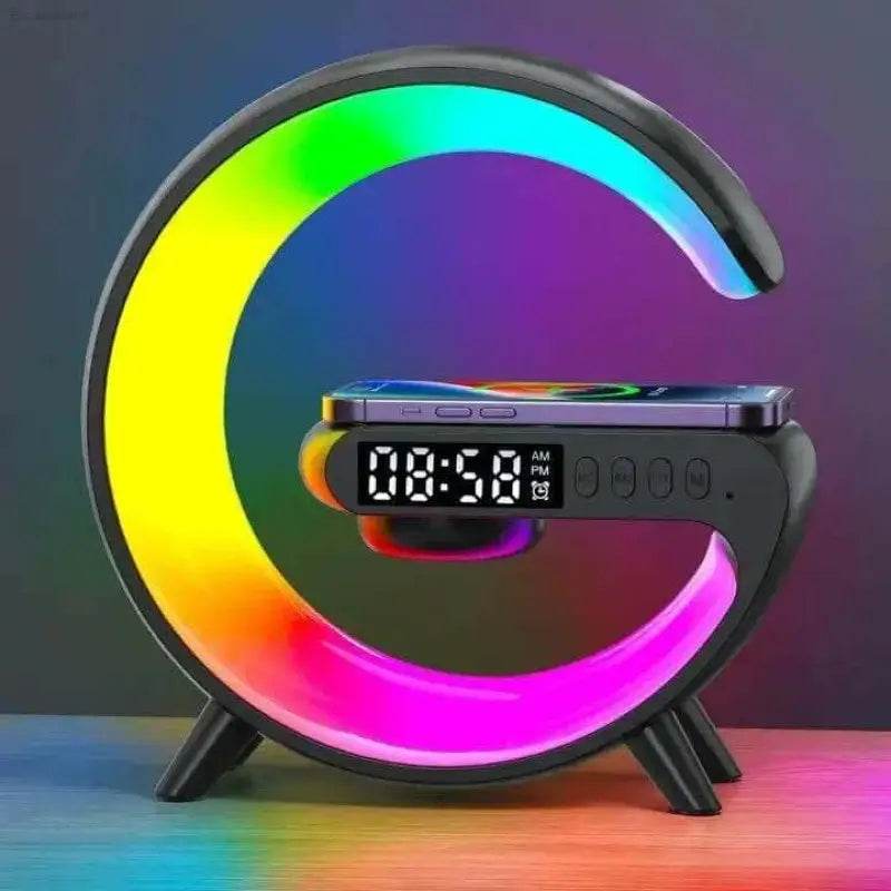 Multifunction RGB Light Bluetooth Speaker Alarm Clock Charger - Estalios