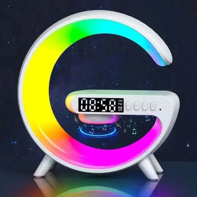 Multifunction RGB Light Bluetooth Speaker Alarm Clock Charger - Estalios