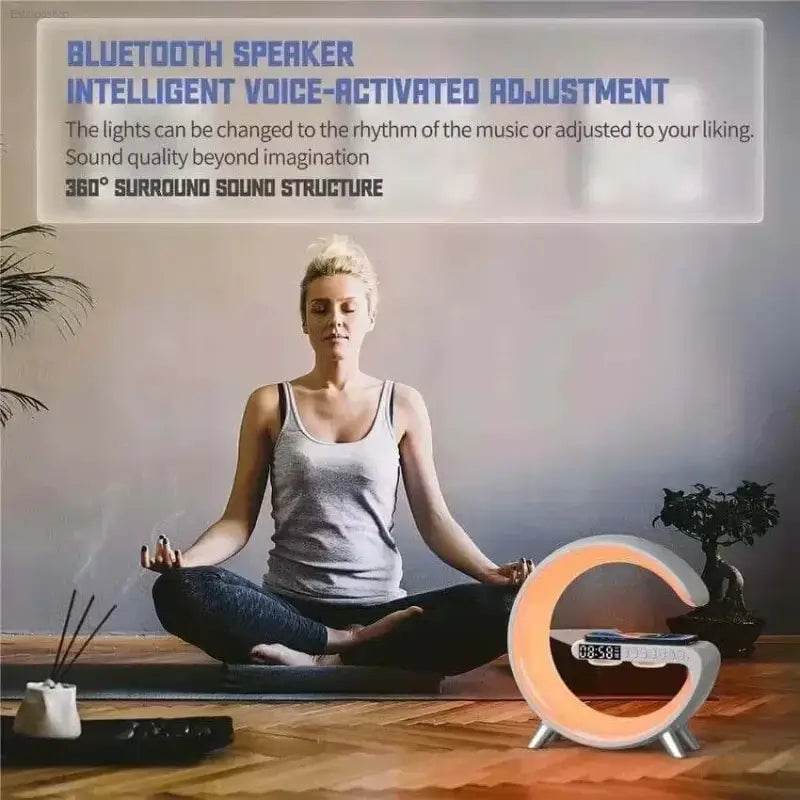 Multifunction Wireless Charger Stand Bluetooth 5.0 Speaker - Estalios