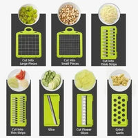 Multifunctional Vegetable Chopper with Interchangeable Blades for Effortless Meal Prep - Estalios