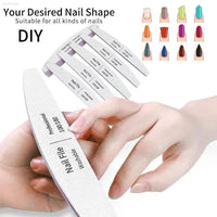 Nail File Set 100 to 180 Emery Buffers for Perfect Manicure - Estalios