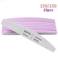Nail File Set 100 to 180 Emery Buffers for Perfect Manicure - Estalios