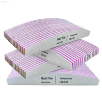 Nail File Set 100 to 180 Emery Buffers for Perfect Manicure - Estalios