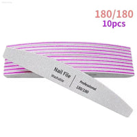 Nail File Set 100 to 180 Emery Buffers for Perfect Manicure - Estalios